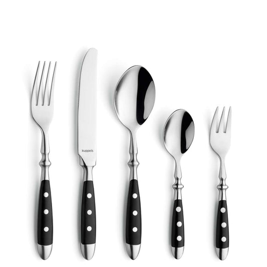 COUNTRY cutlery set 24-piece black