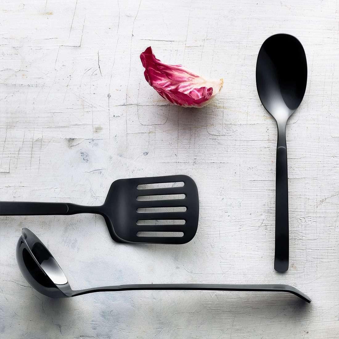 BUFFET dressing spoon PVD black