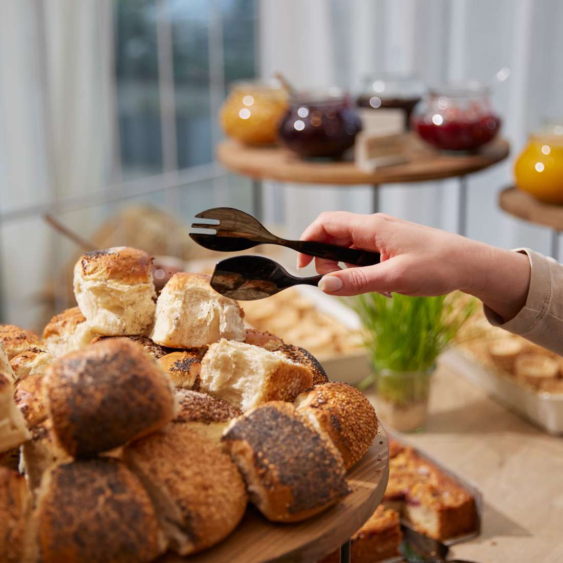 BUFFET Salatlöffel groß PVD schwarz