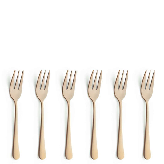 AUSTIN cake fork set 6-piece PVD gold