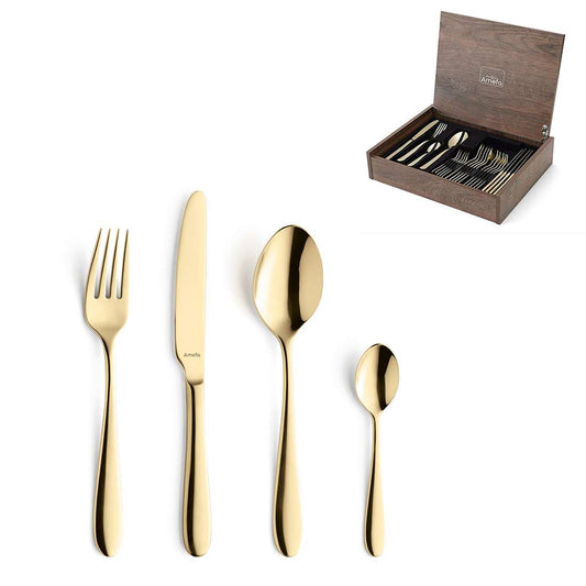 OXFORD Besteckset 24-teilig PVD gold