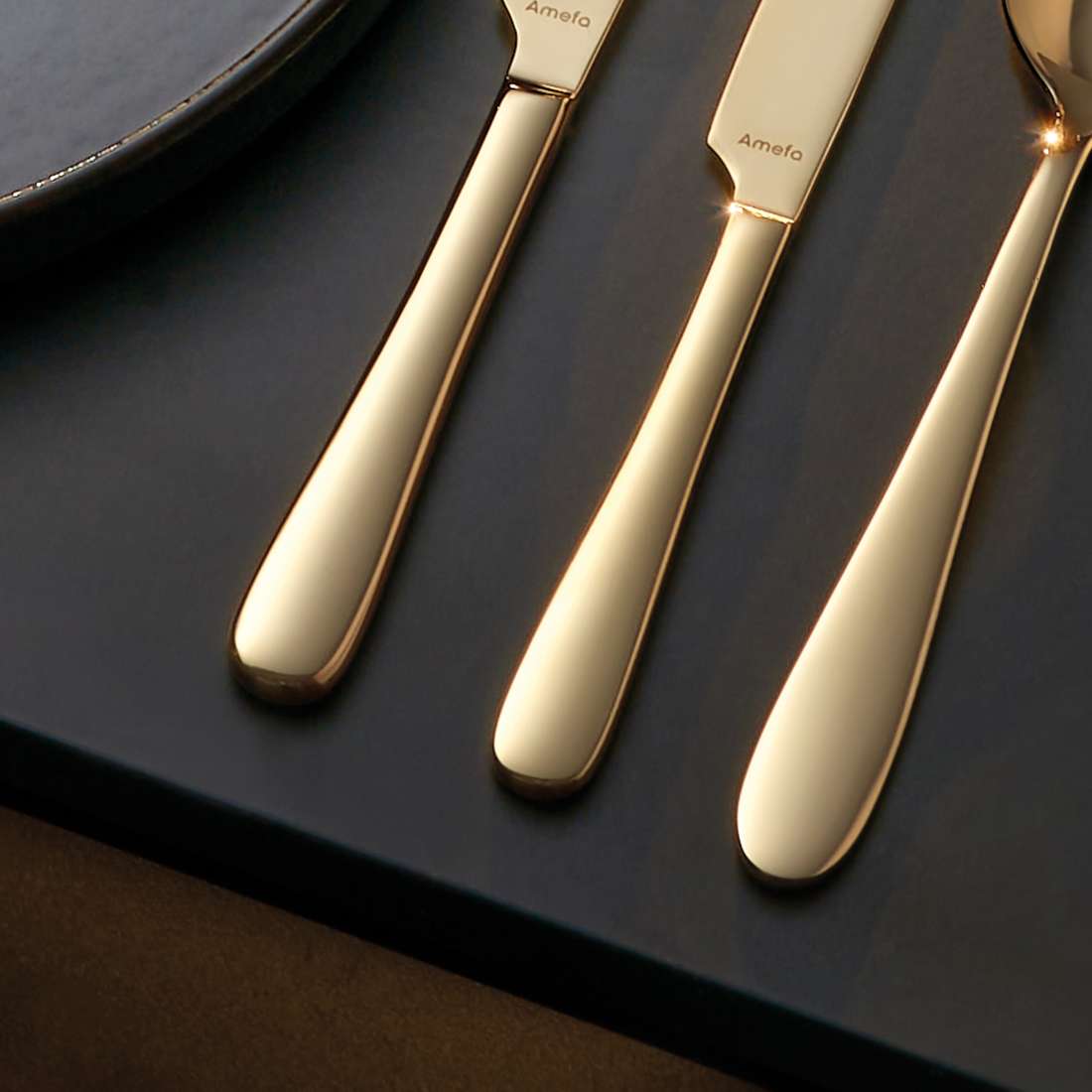 OXFORD cutlery set 24-piece PVD champagne