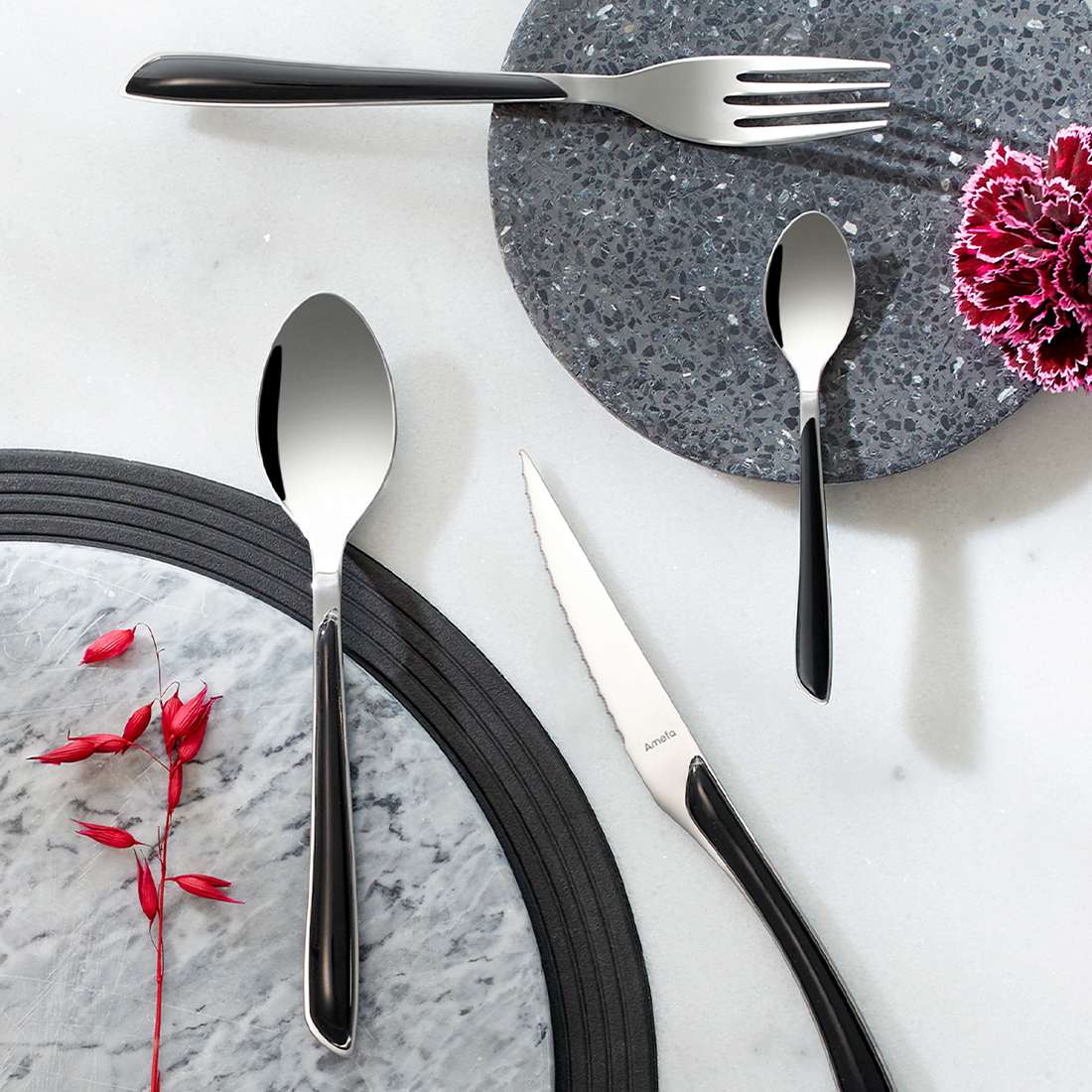 ECLAT Besteckset 24-teilig schwarz