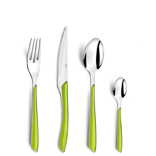 ECLAT cutlery set 24-piece anise green