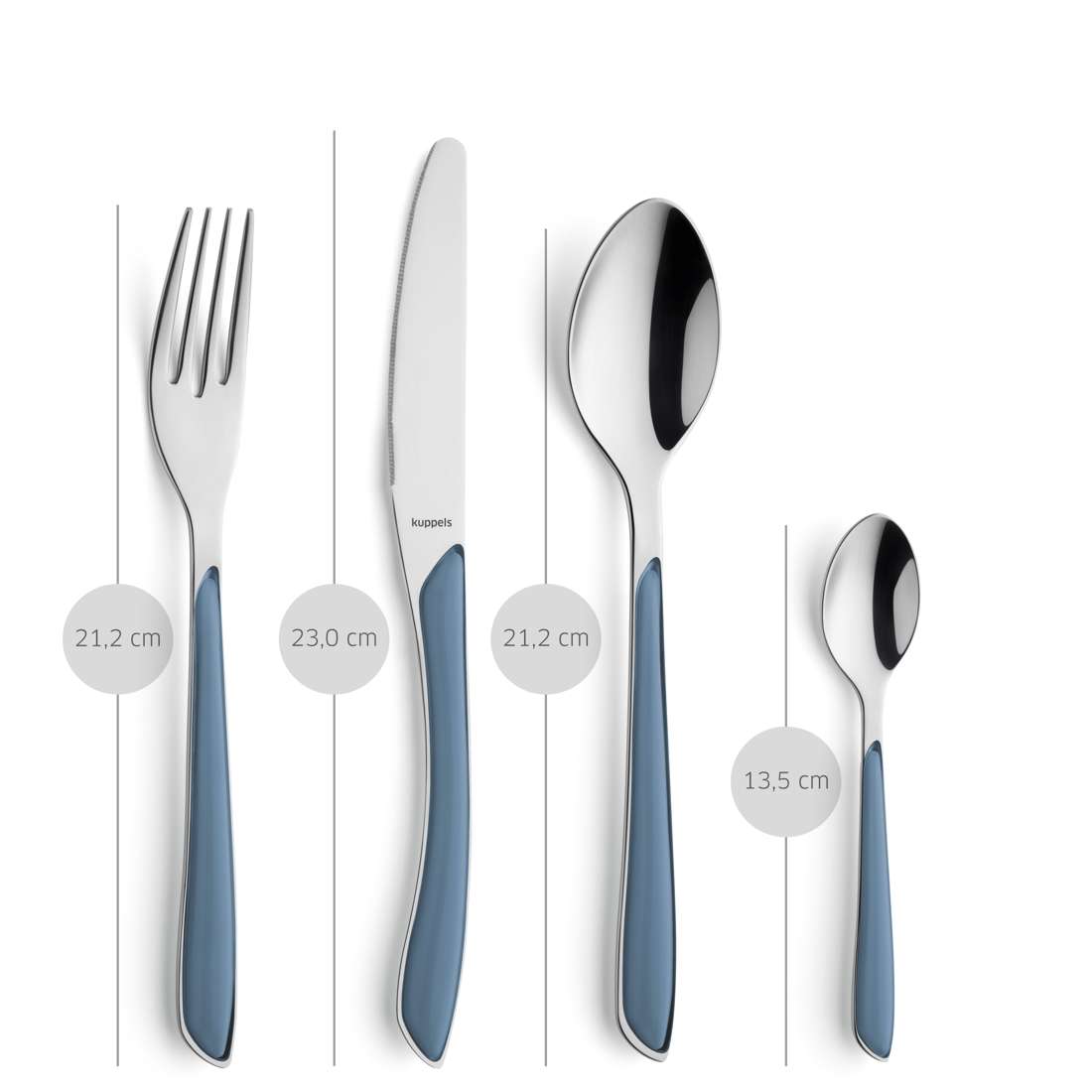 PRISMA cutlery set 24-piece denim blue