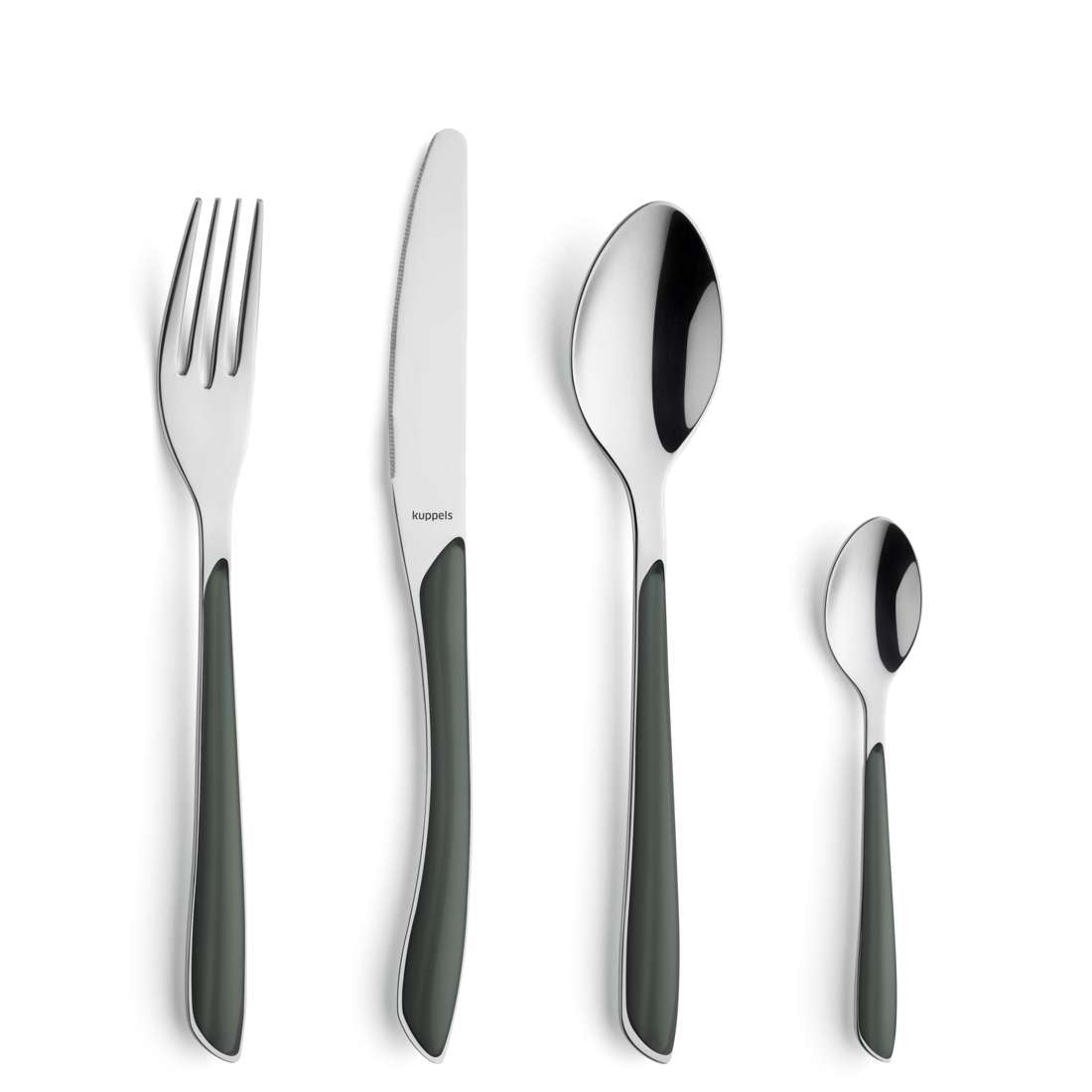 PRISMA cutlery set 24-piece dark grey