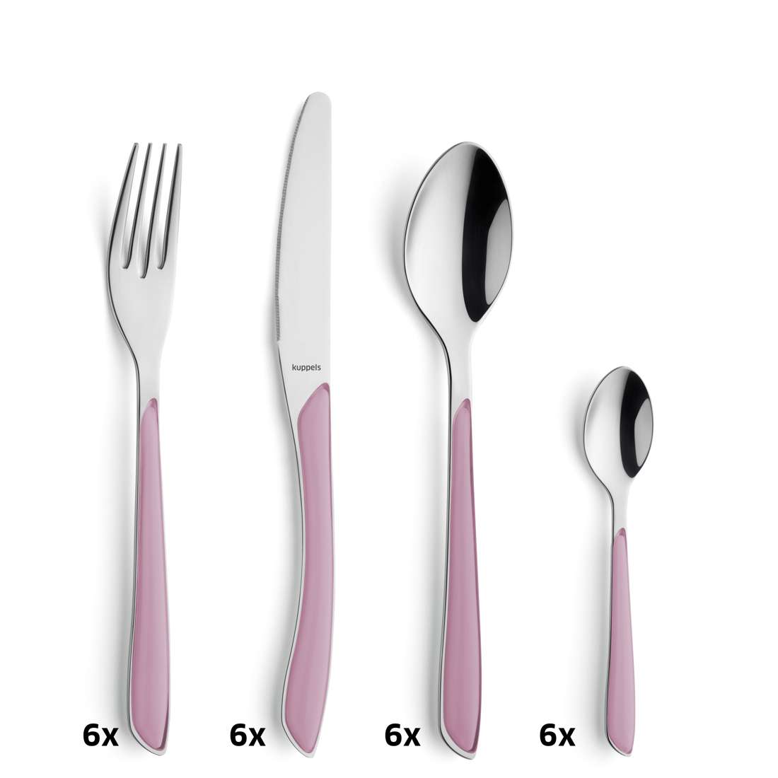 PRISMA Besteckset 24-teilig altrosa