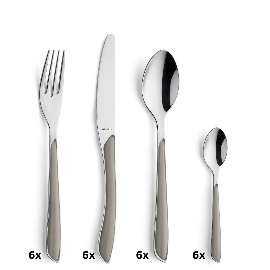 PRISMA cutlery set 24-piece taupe