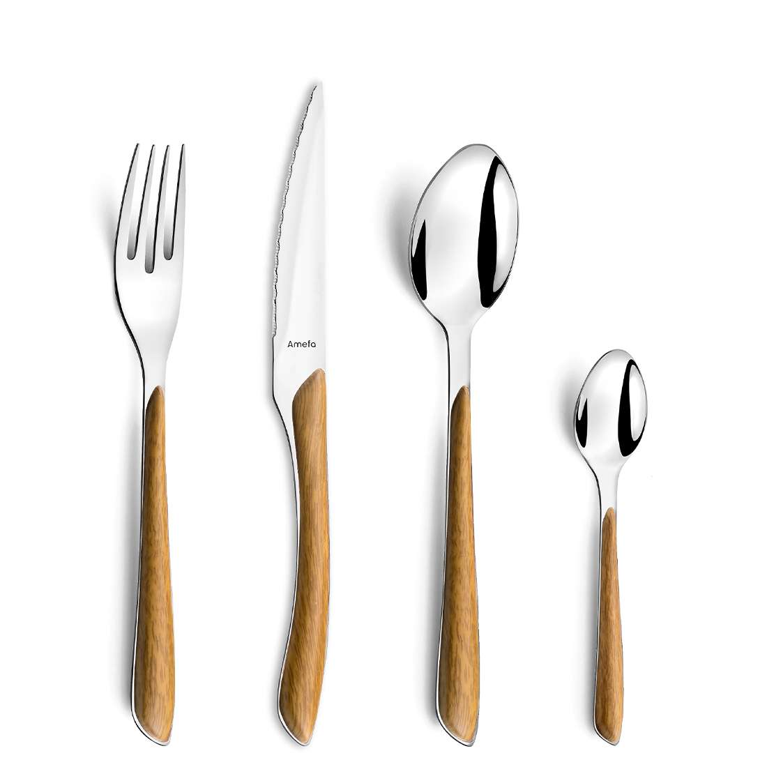 ECLAT NATURE cutlery set 16-piece wood