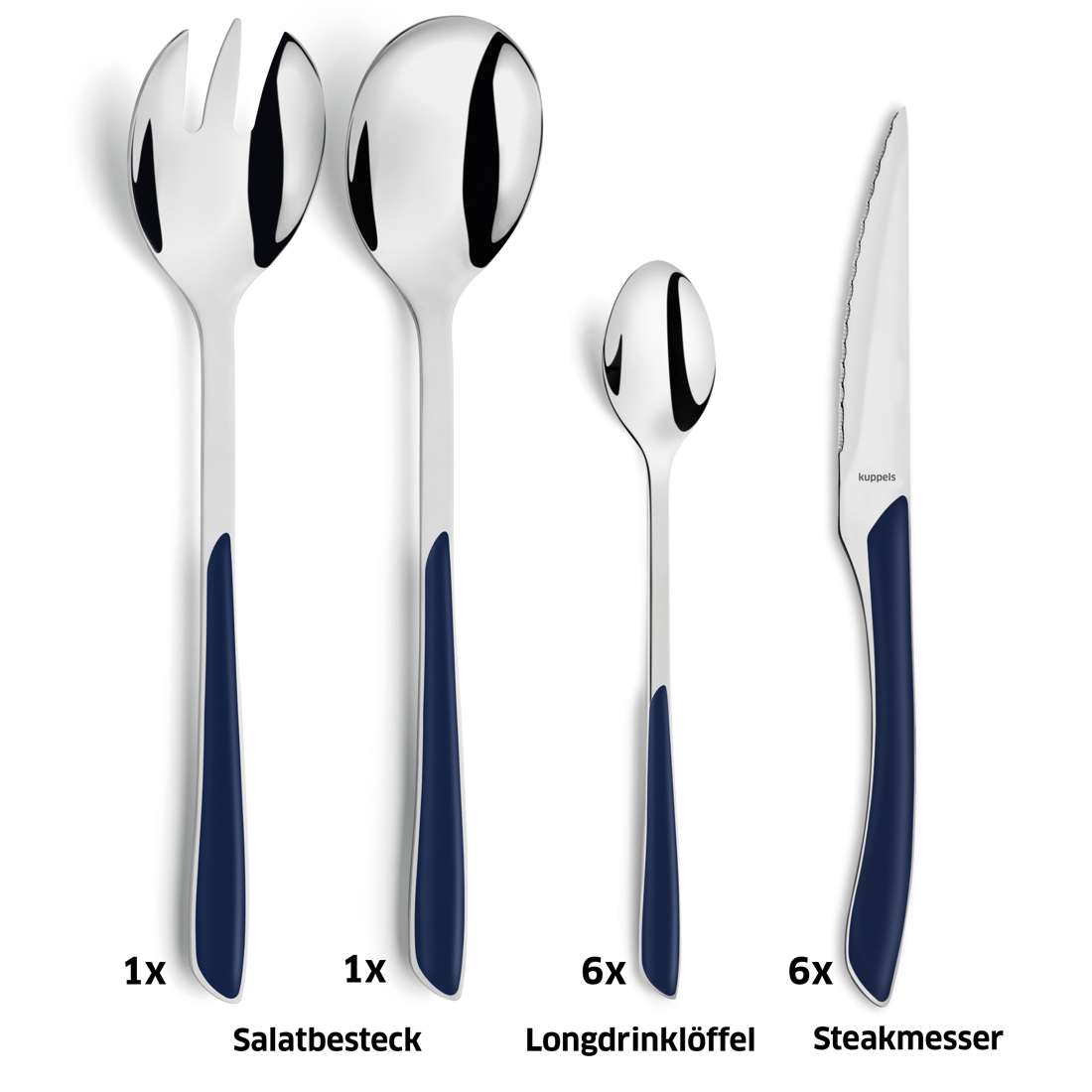 PRISMA Besteckset 44-teilig indigoblau