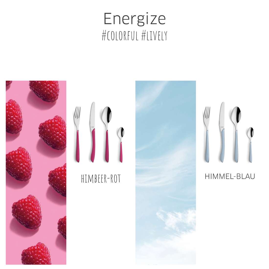 PRISMA cake fork raspberry red