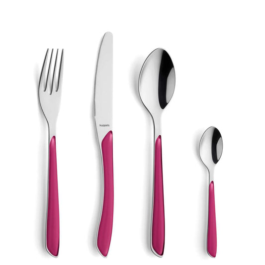 PRISMA cutlery set 24-piece raspberry red