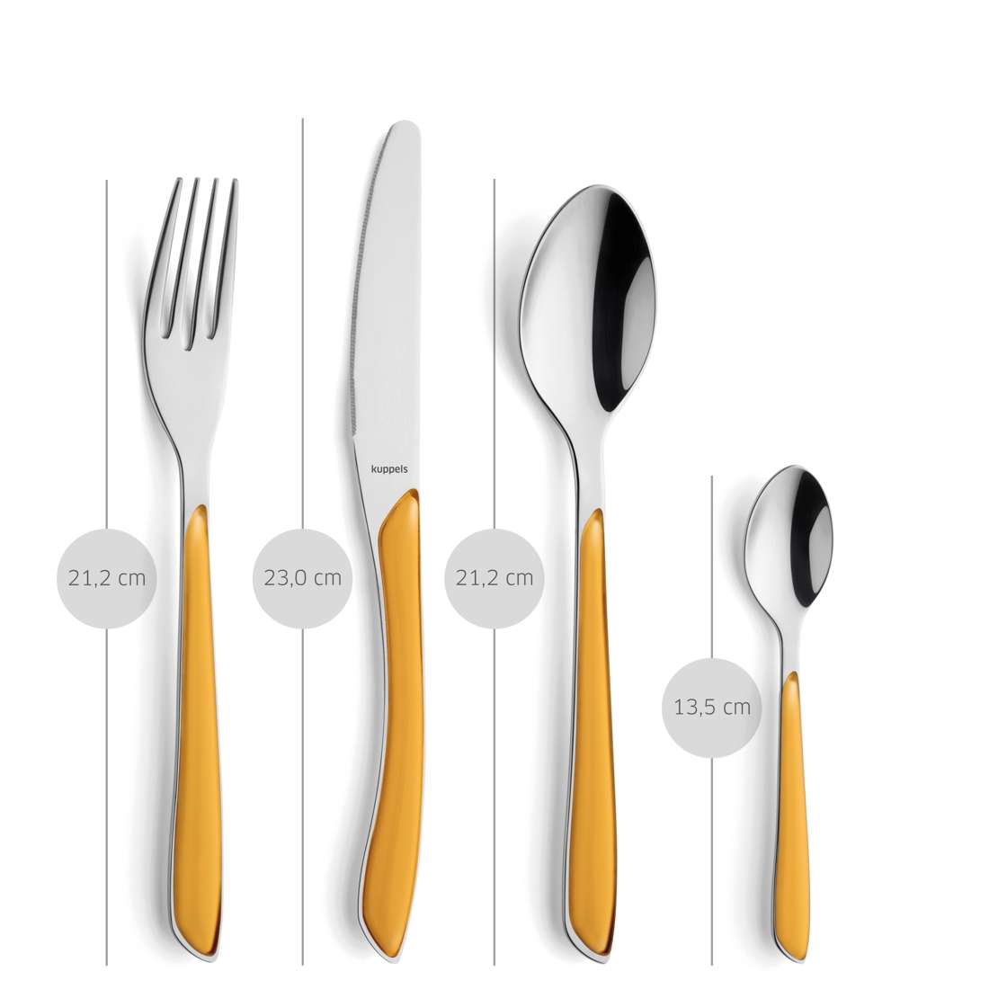 PRISMA cutlery set 24-piece mustard yellow