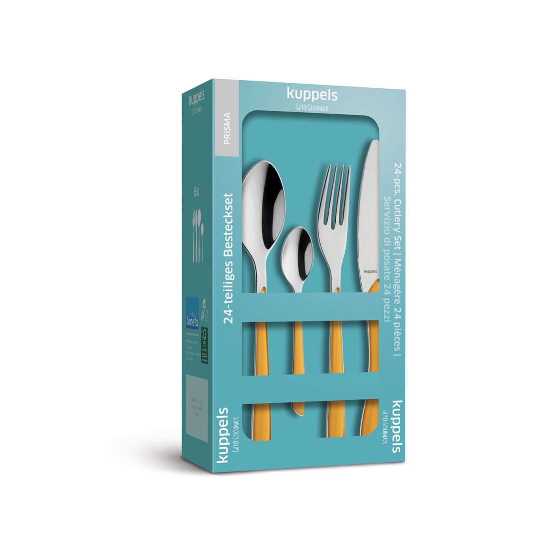 PRISMA cutlery set 24-piece mustard yellow