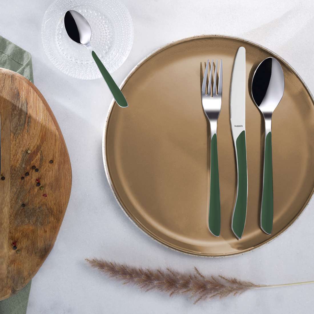 PRISMA cake fork set 6-piece fir green