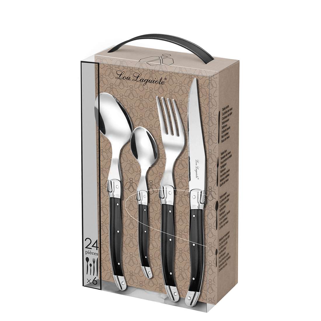TRADITION cutlery set 24-piece grey