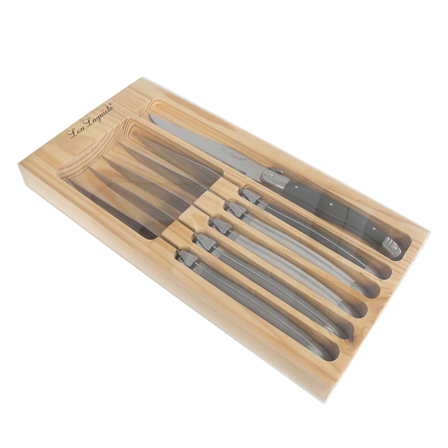 LAGUIOLE / TRADITION Steakmesser Set 6-teilig perle, pfeffer, taupe - Bestecke.de