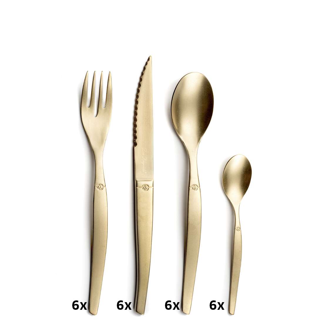 JET cutlery set 16-piece PVD gold