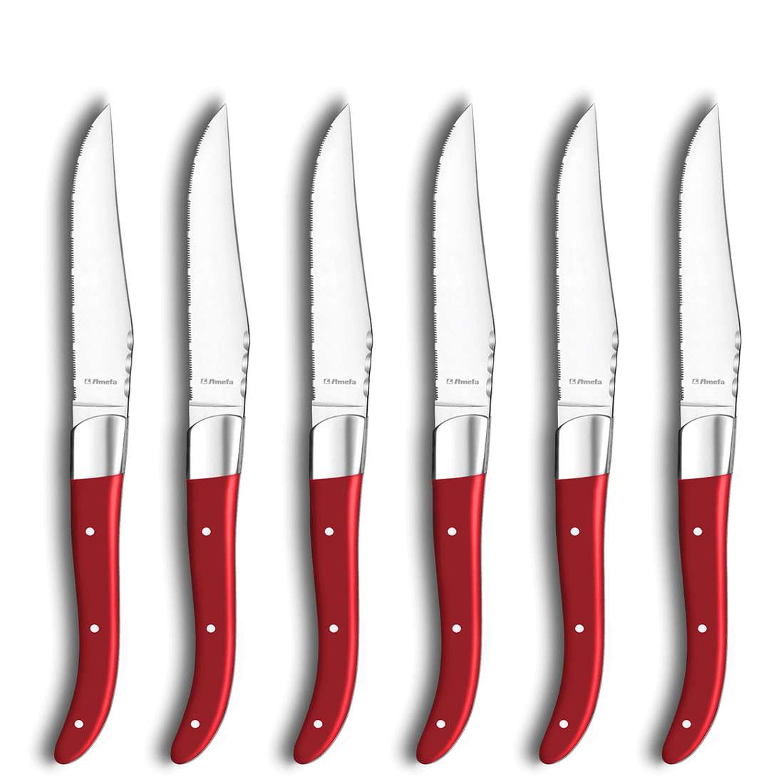 ROYAL STEAK steak knife set 6-piece red