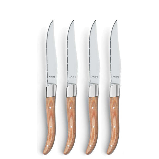 ROYAL STEAK steak knife set 4-piece wood