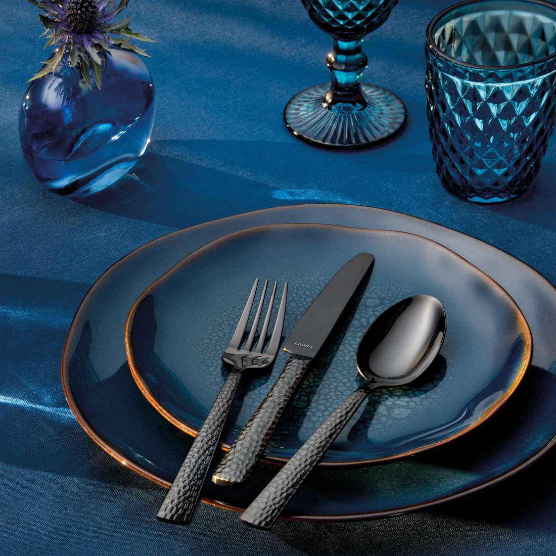 FELICITY cutlery set 30-piece PVD black