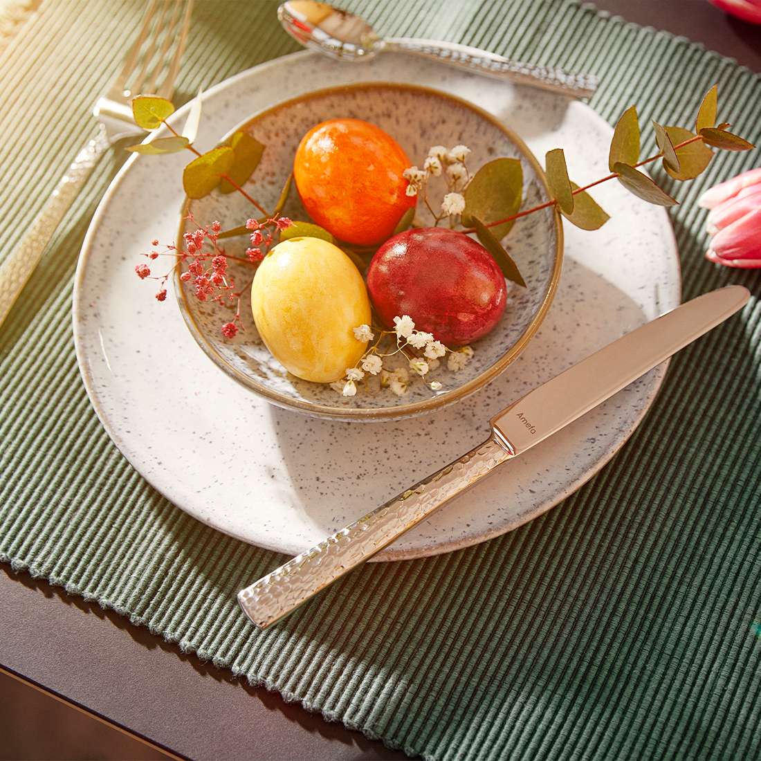 FELICITY mocha/espresso spoon set, 6 pieces