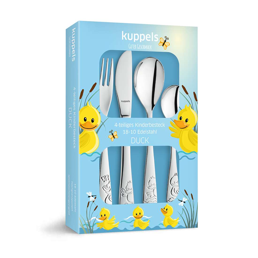 DUCK Kinderbesteck Set 4-teilig