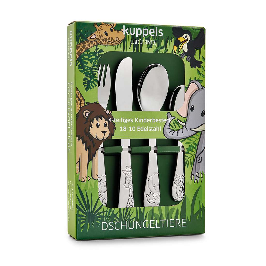 JUNGLE ANIMALS children's cutlery set, 4 pieces