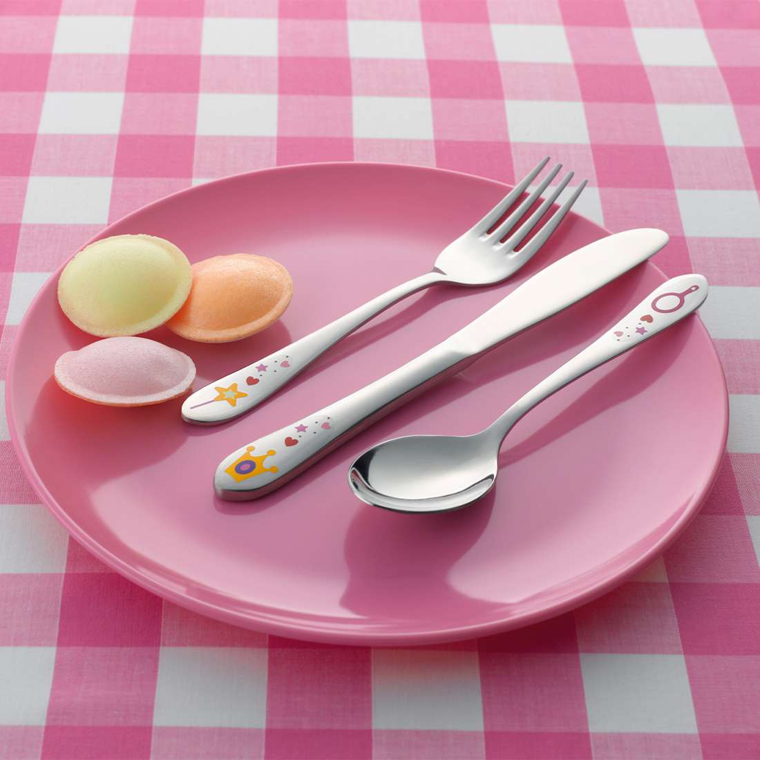 VIENNA (+ FOOTIE AND PRINCESS) children's cutlery set, 3 pieces