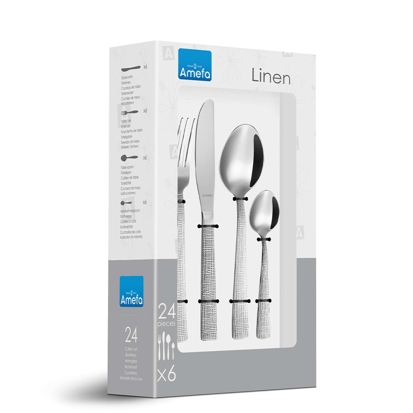 LINEN Besteckset 24-teilig