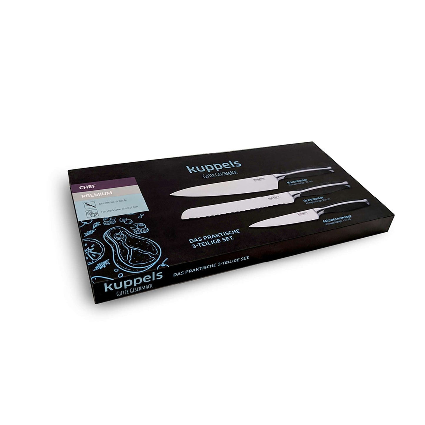 CHEF Küchenmesser Set 3-teilig - Bestecke.de