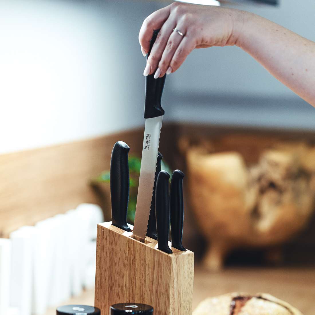 BASIC knife block 5-piece