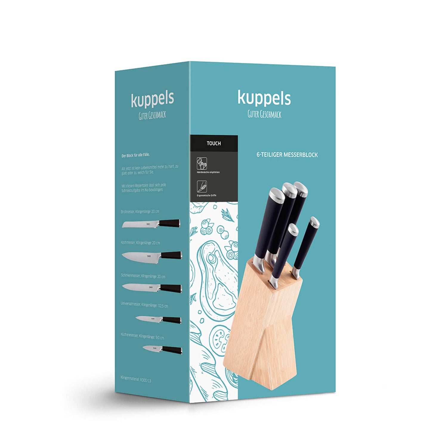 TOUCH knife block 5-piece