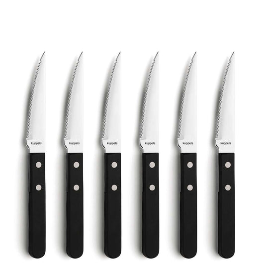 FILET Steakmesser Set 6-teilig schwarz