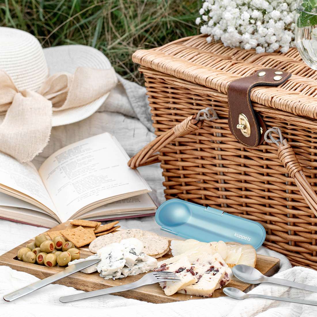 2GO 4-piece cutlery set mint