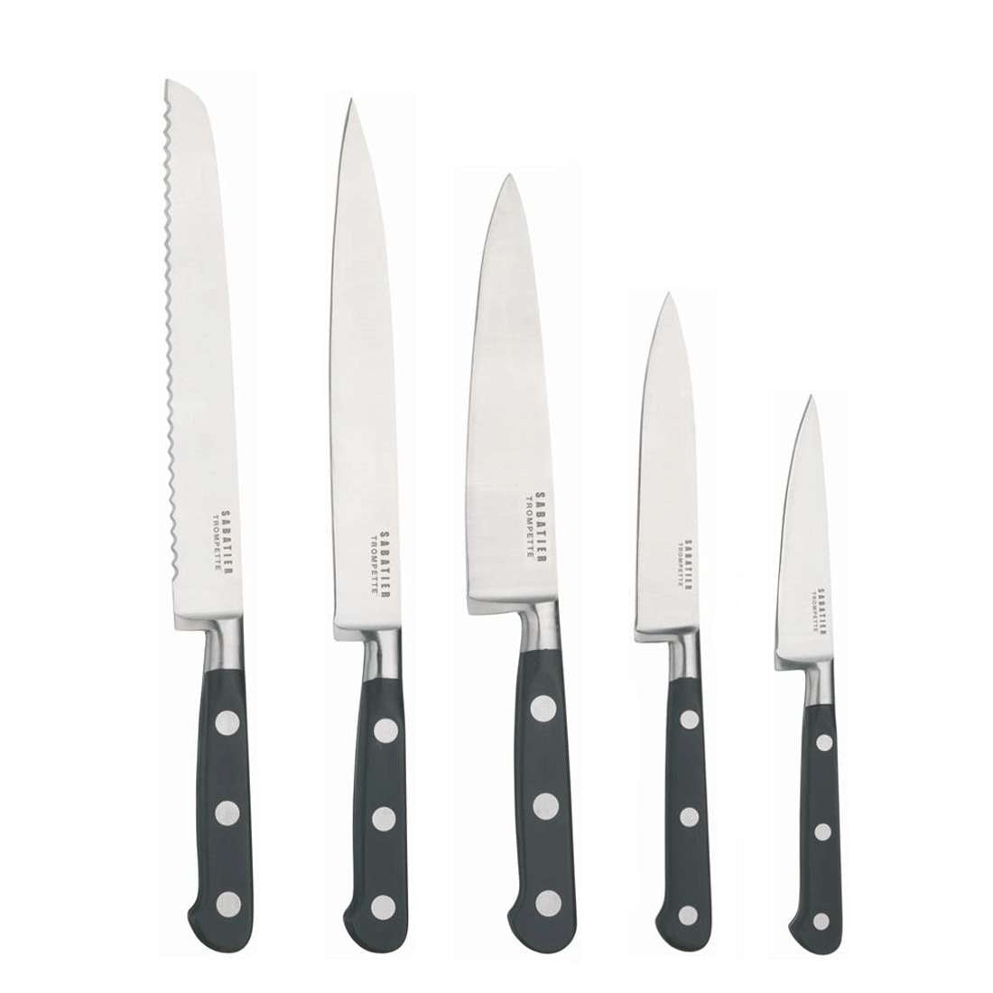 SABATIER TROMPETTE knife block 5-piece