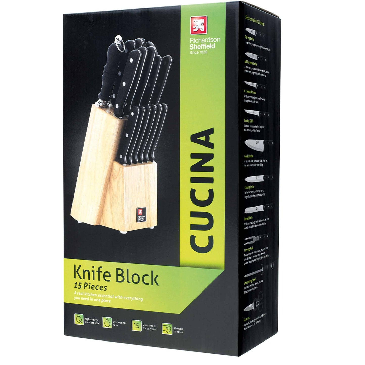CUCINA Messerblock 15-teilig - Bestecke.de
