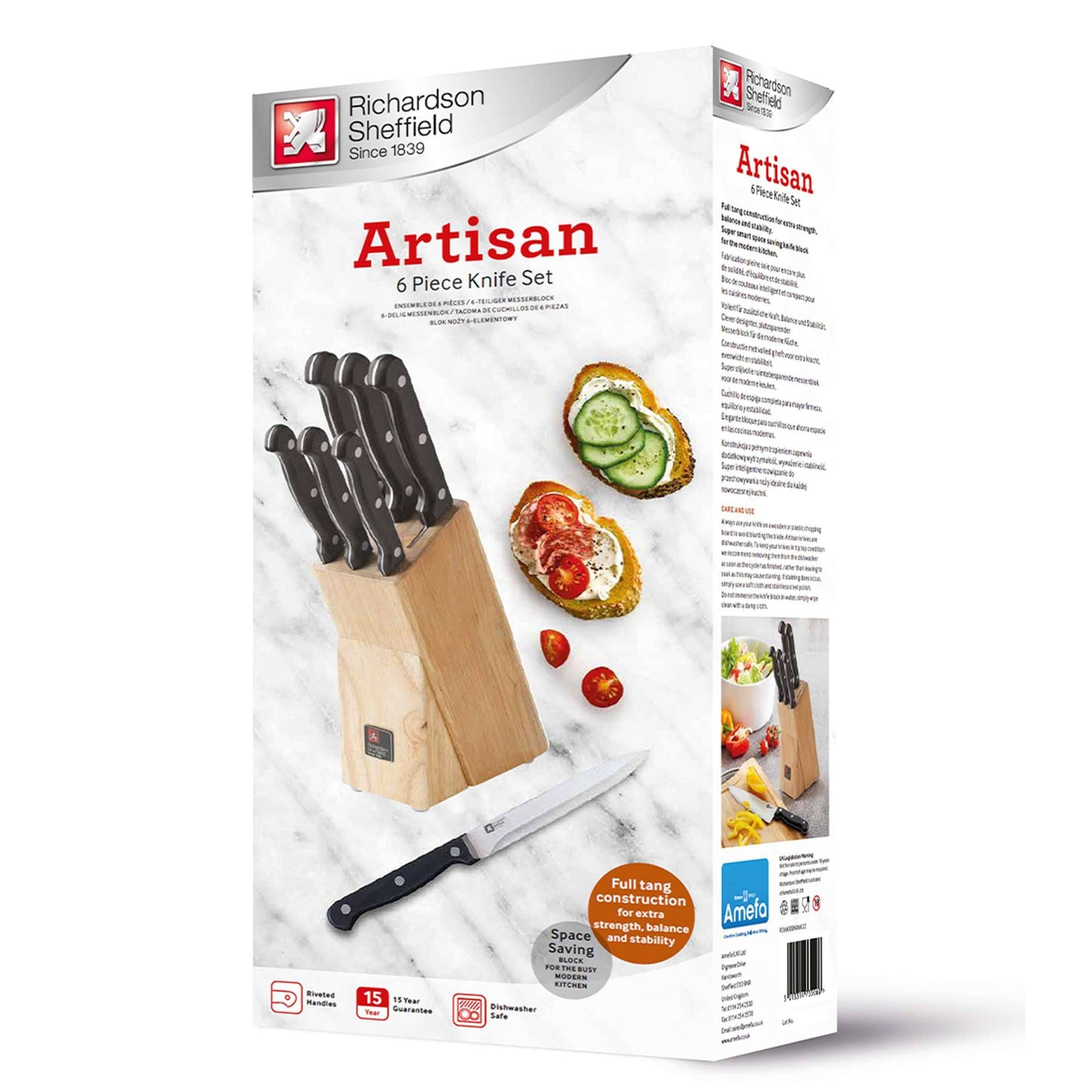 ARTISAN Messerblock 6-teilig - Bestecke.de
