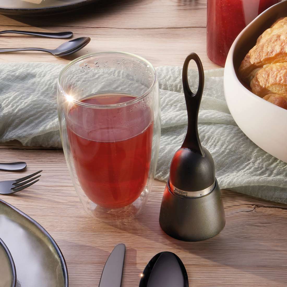 TEA TIME tea infuser with stand