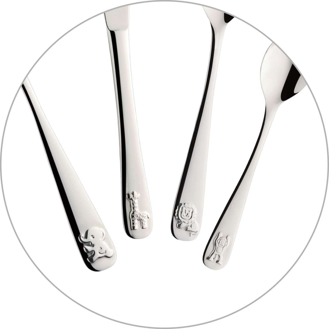 ZOO children's cutlery set 4-piece