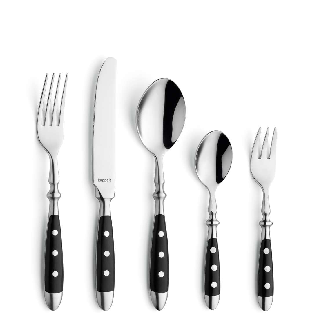COUNTRY cutlery set 24-piece black