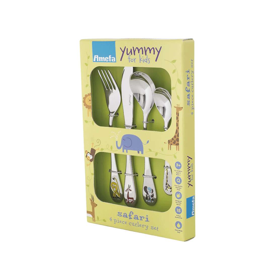 SAFARI children's cutlery set, 4 pieces