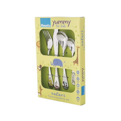 SAFARI children's cutlery set, 4 pieces