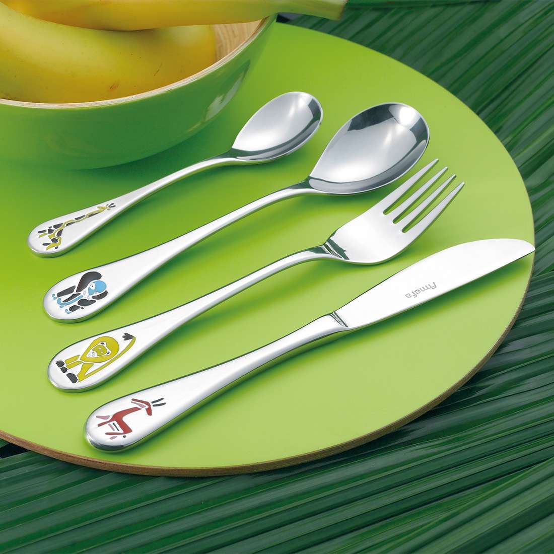 SAFARI children's cutlery set, 4 pieces