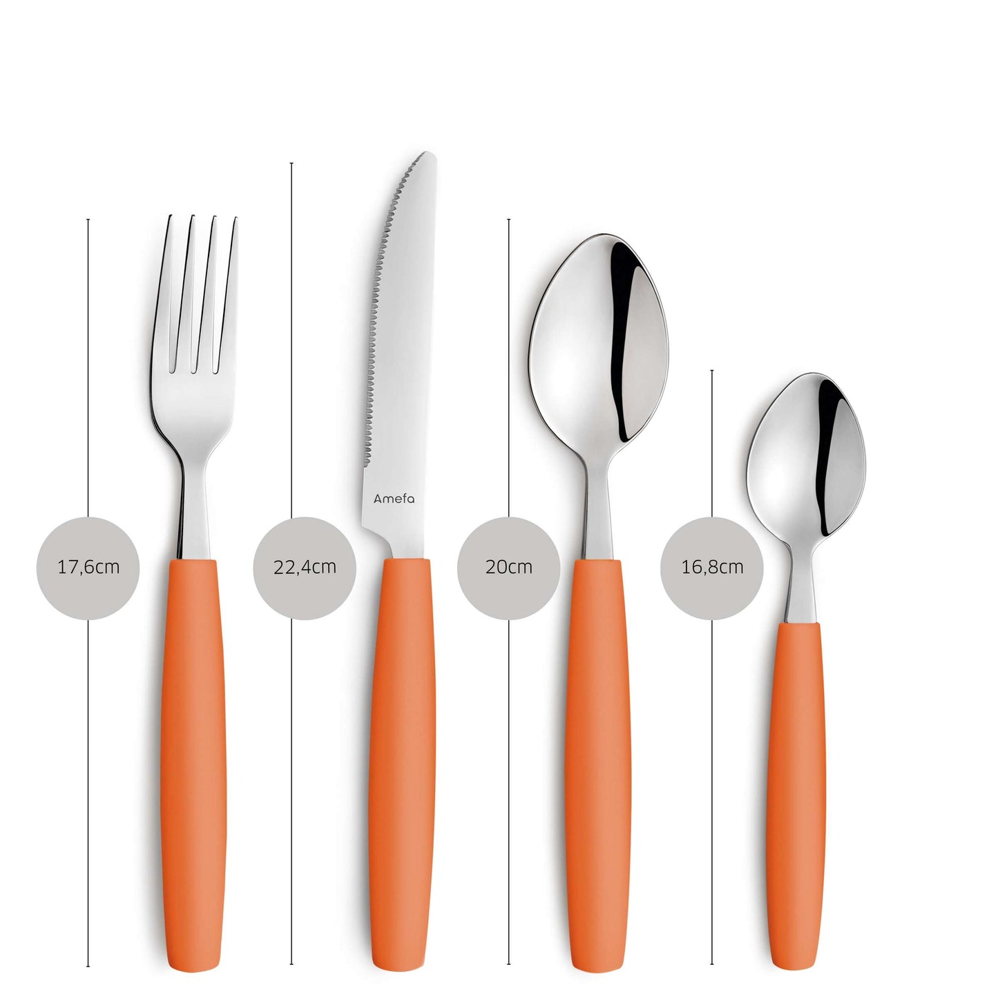 VALOA Besteckset 16-teilig orange