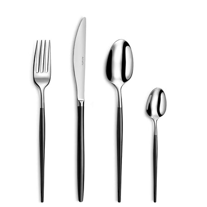 SOPRANO cutlery set 24-piece PVD black