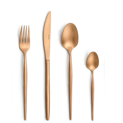 SOPRANO cutlery set 16-piece PVD copper
