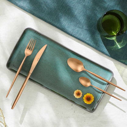 SOPRANO cutlery set 16-piece PVD copper