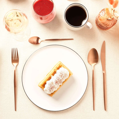 SOPRANO cutlery set 16-piece PVD copper