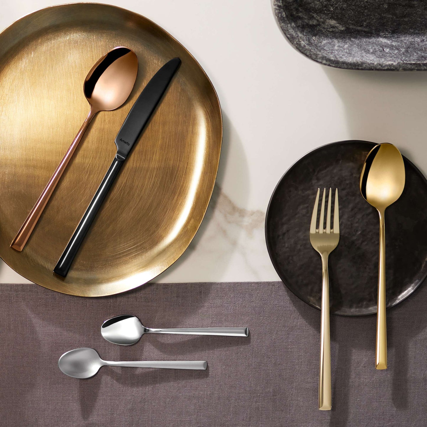 METROPOLE Besteckset 24-teilig PVD schwarz